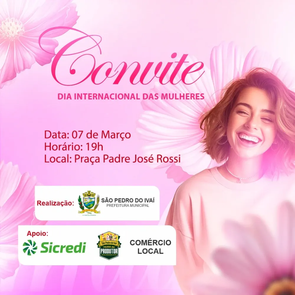 São Pedro do Ivaí celebra o Dia Internacional das Mulheres com evento especial