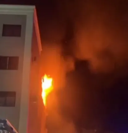 Explosão destrói apartamento e deixa morador em estado gravíssimo em Foz do Iguaçu