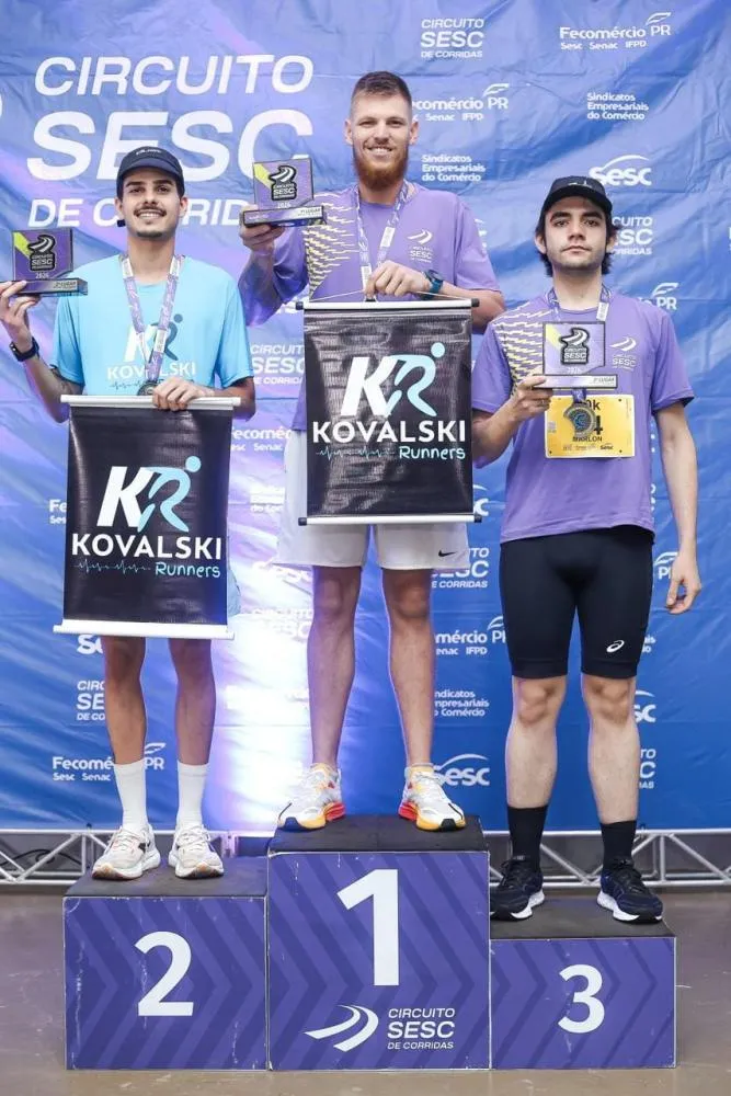 Atleta de Cândido de Abreu estreia em competição e conquista 1º lugar na categoria em corrida do Sesc