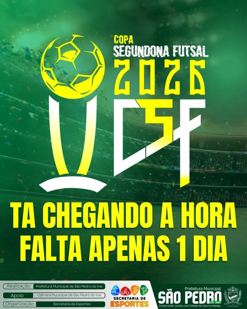 Copa Segundona de Futsal 2026 promete agitar São Pedro do Ivaí com grandes confrontos