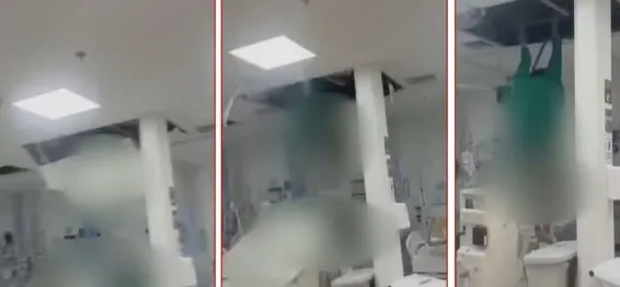 Paciente cai do teto de CTI após tentar fugir pelo duto de ventilação em hospital