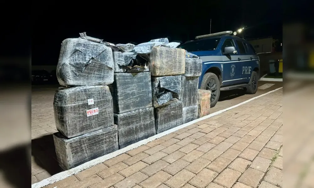 Caminhão com carga de arroz escondia quase 400 quilos de drogas em rodovia do Paraná