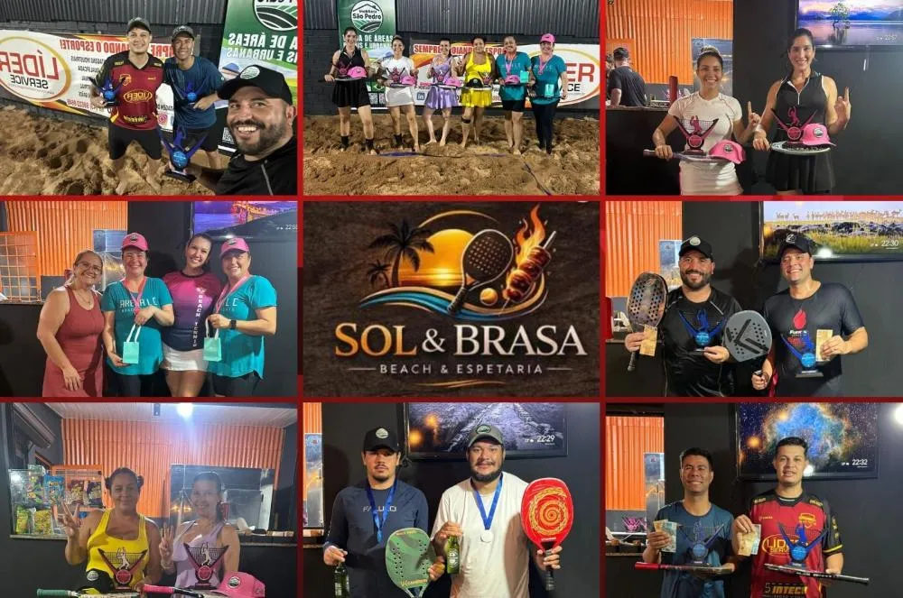 Sucesso em São Pedro do Ivaí: 1º Torneio Líder Service de Beach Tennis reúne atletas da região e marca estreia da Arena Sol e Brasa