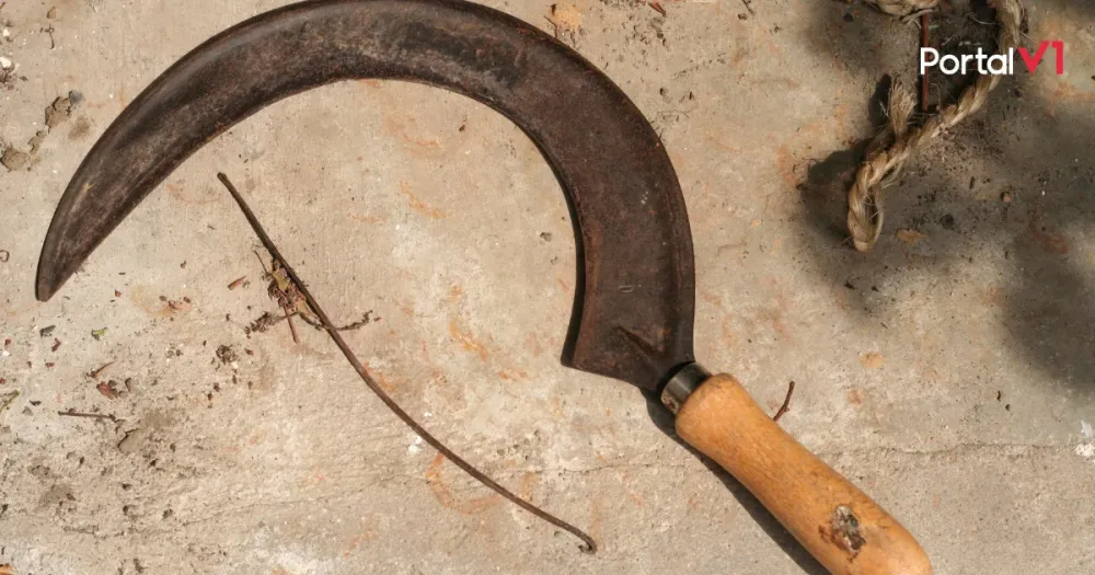 Homem ameaça filho com foice em Rio Branco do Ivaí e é detido pela polícia