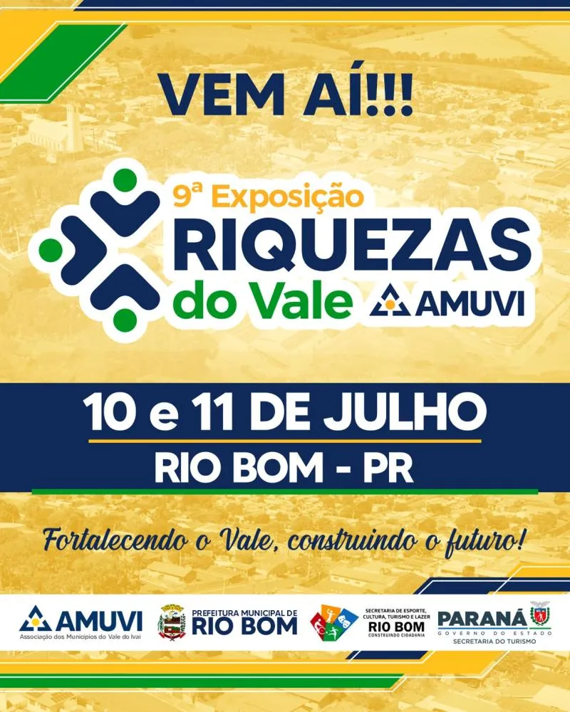 Rio Bom recebe a 9ª Exposição Riquezas do Vale e destaca o potencial econômico e cultural do Vale do Ivaí