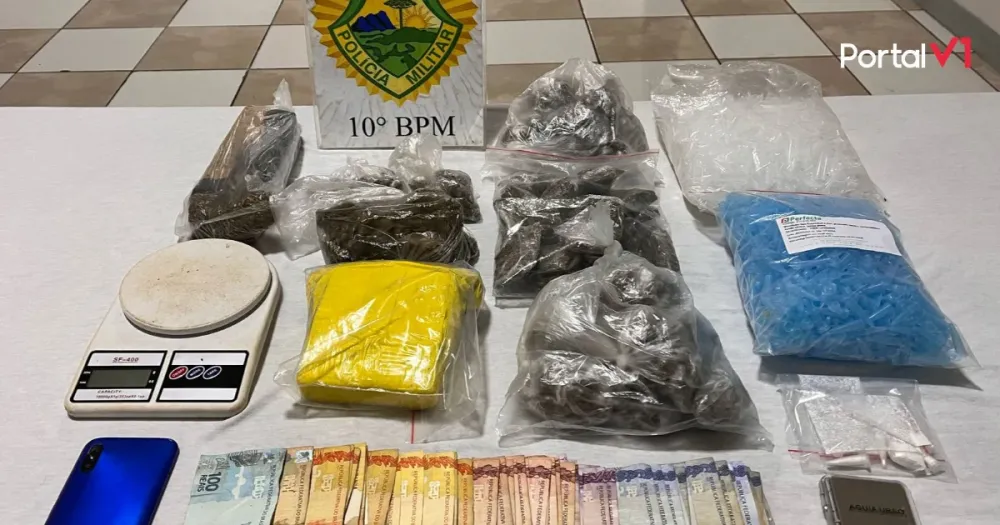 Operação policial apreende drogas e dinheiro em Apucarana