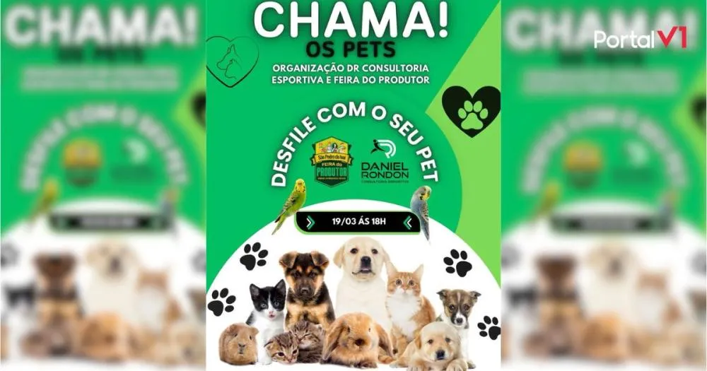 São Pedro do Ivaí: Evento imperdível desfile com seu Pet na Feira do Produtor