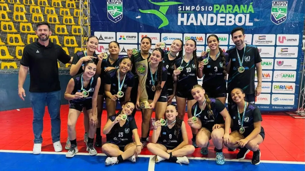 Jardim Alegre faz história e é bicampeã paranaense de handebol sub-16 na chave ouro