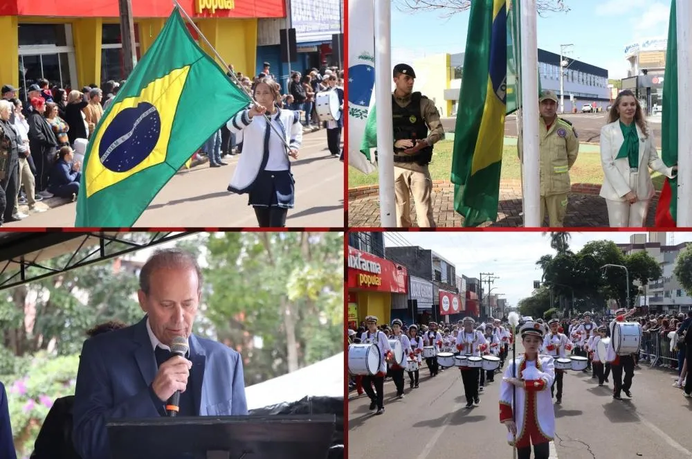 Desfile de 7 de Setembro reúne mais de 15 mil pessoas e transforma Avenida Brasil em grande celebração em Ivaiporã