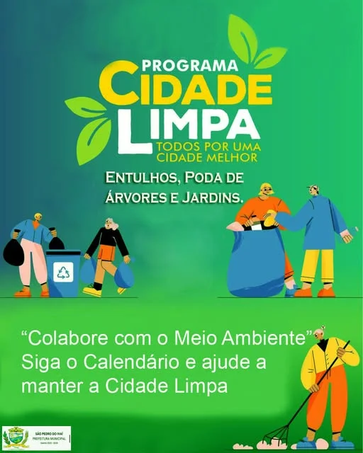Prefeitura de São Pedro do Ivaí promove ação para manter a cidade mais limpa e sustentável