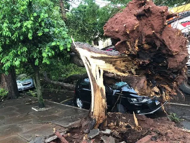 Temporal com ventos acima de 100 km/h deixa uma vítima fatal, um ferido e rastro de destruição em Umuarama