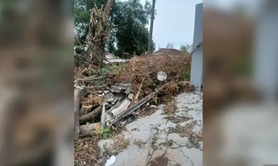 Família enfrenta 16 dias sem energia após temporal devastador em Apucarana