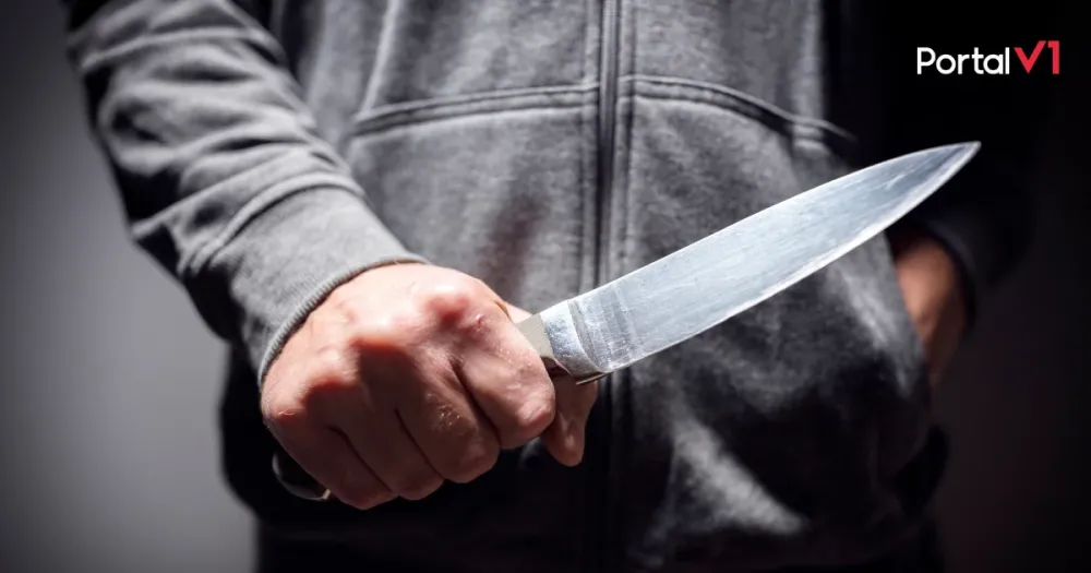 Jovem é esfaqueada em briga na Praça do Café, em Jandaia do Sul
