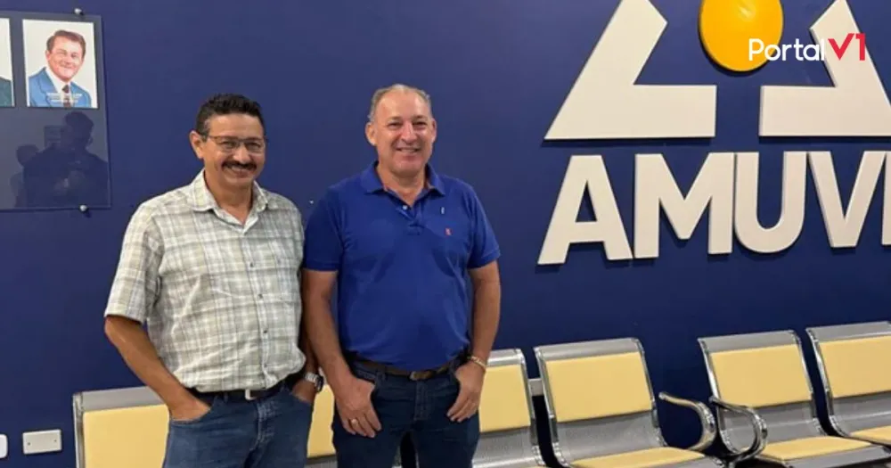 Prefeito e Vice de São Pedro do Ivaí Reforçam Compromisso em Reunião da AMUVI