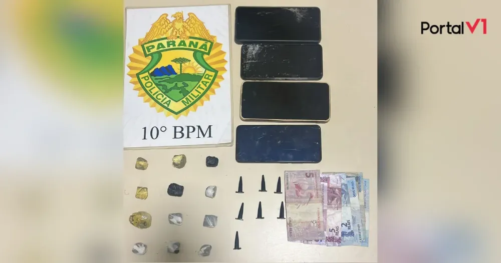 Polícia prende suspeitos de tráfico de drogas em Marumbi