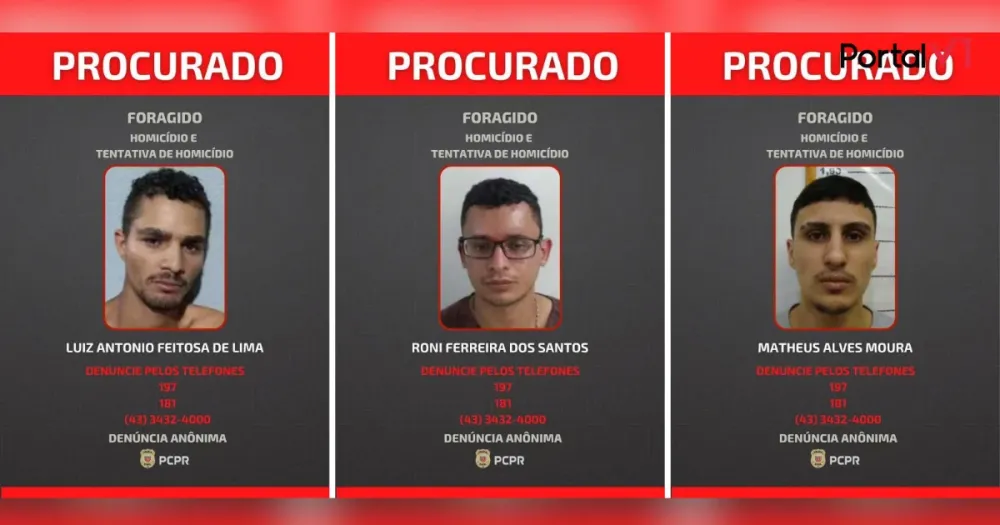 Polícia Civil divulga fotos de suspeitos de homicídio em Bom Sucesso