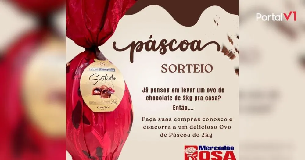 Mercadão Rosa realizará sorteio especial de Páscoa