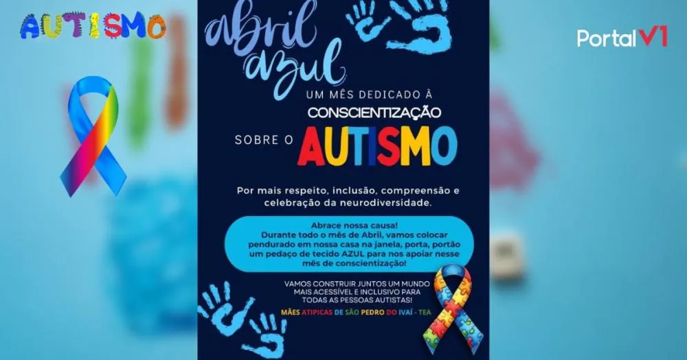 São Pedro do Ivaí veste azul pelo autismo: Vereador Kirk convida população para a conscientização