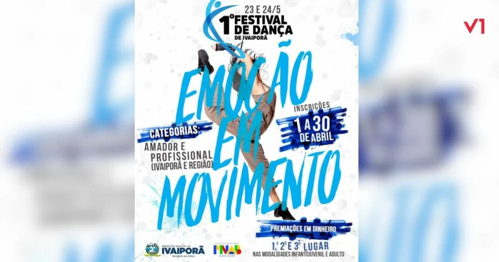 Prefeitura de Ivaiporã realizará 1º Festival de Dança com premiações em maio