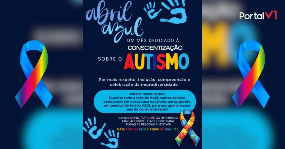 Mães Atípicas de São Pedro do Ivaí promovem campanha do Abril Azul pela conscientização do autismo