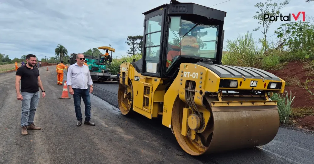 Prefeitura de Ivaiporã executa obras na Rodovia Nicolau Koltun no valor de R$ 2,2 milhões